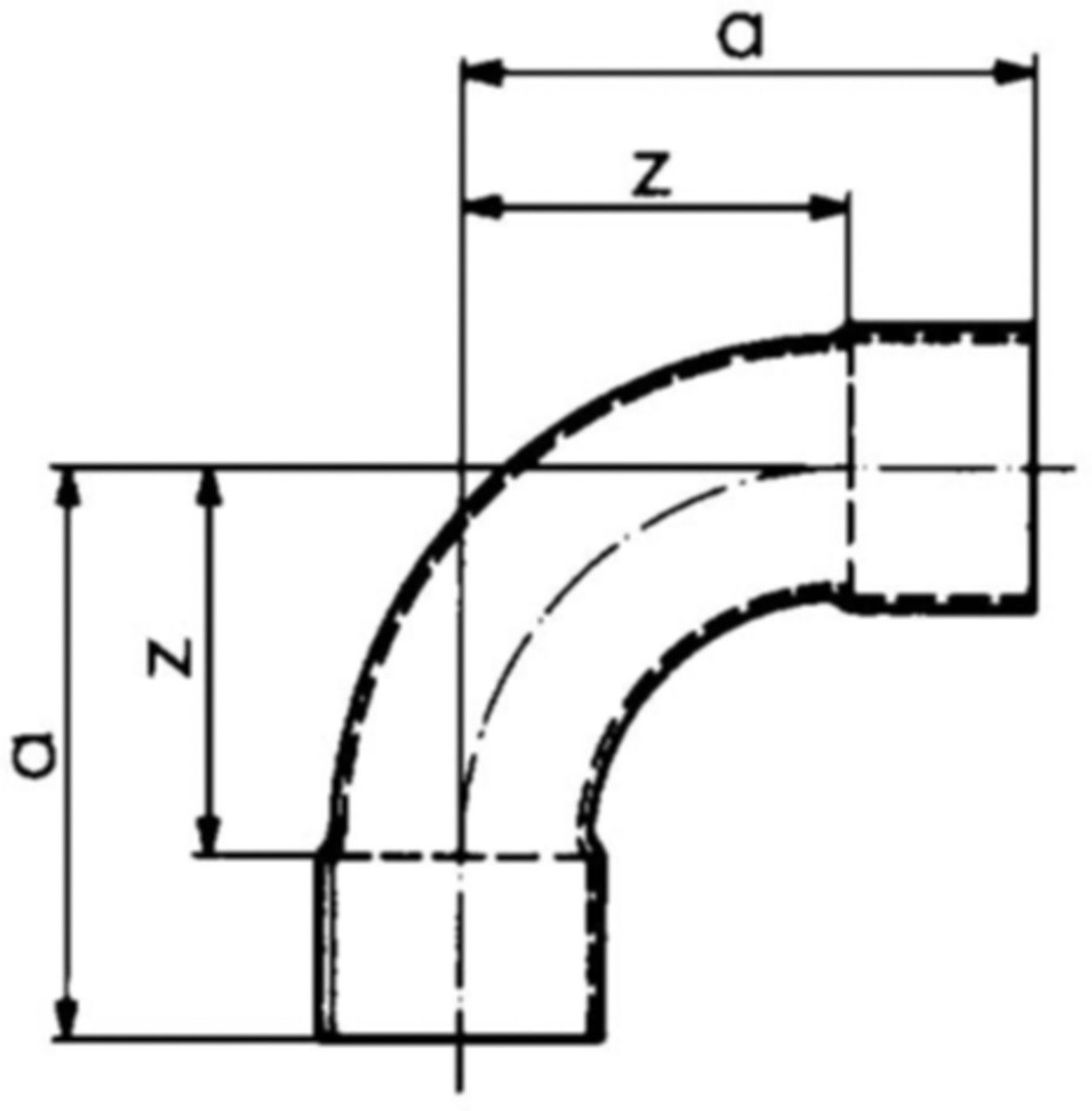 Löt-Bogen 90° 7002 42 mm 767 002 012 - GF Lötfittings