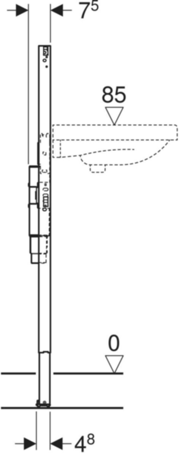 Element für Waschtisch mit Unterputz-Sifon, Typ 112 111.475.00.2 - Geberit-Duofix