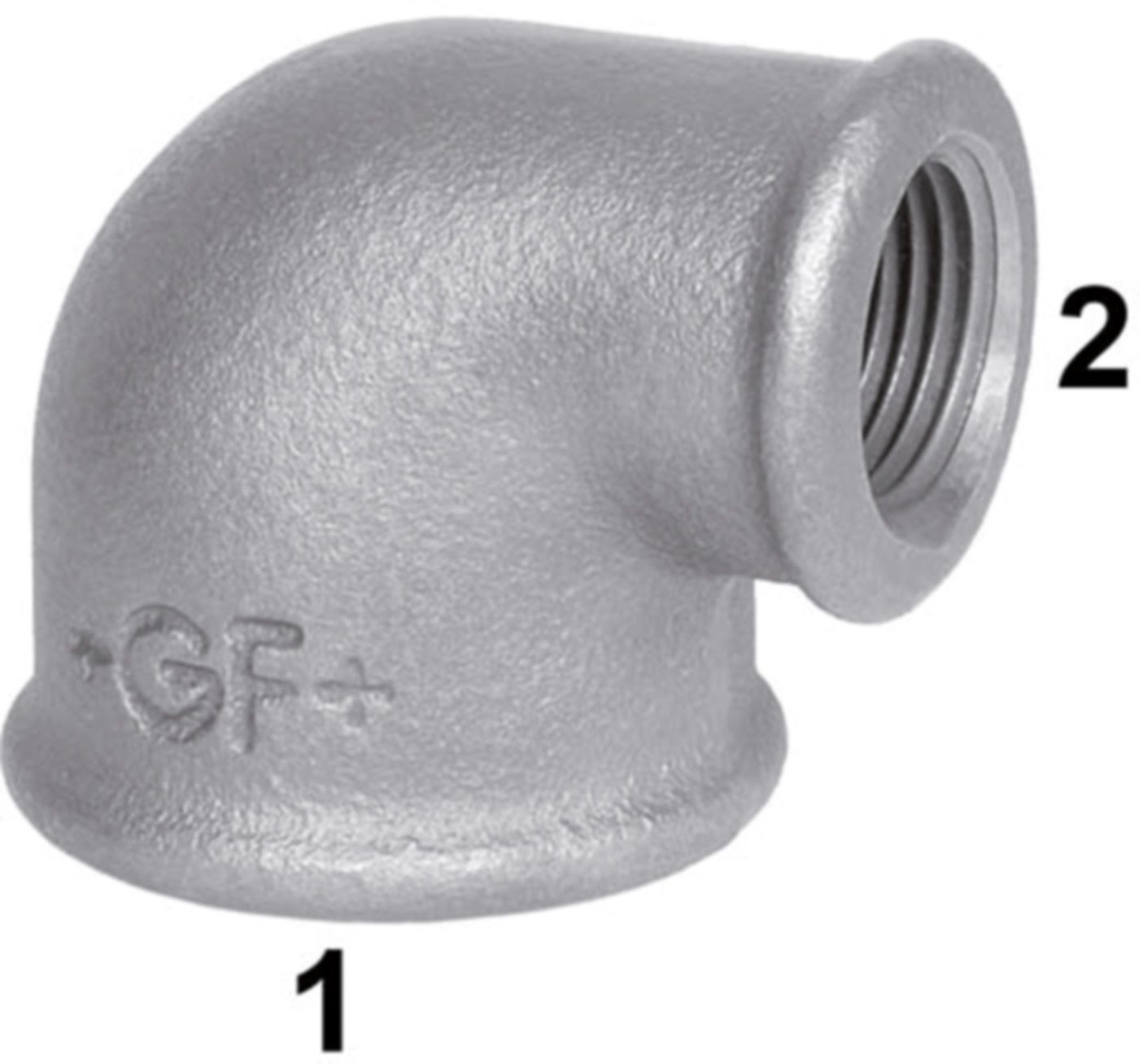 Winkel reduziert +GF+ 90V