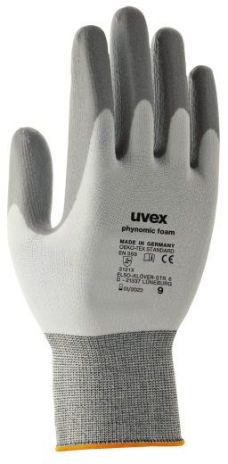 UVEX Arbeitshandschuh phynomic FOAM Gr. 11, weiss/grau, Art. 60050 - Arbeitsschutz