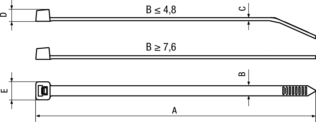 Kabelbinder Pan-Ty®natur BN20471 PLT2M-C - Kabelbinder PA