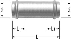 Schiebemuffen NUSSBAUM Optipress-Gaz