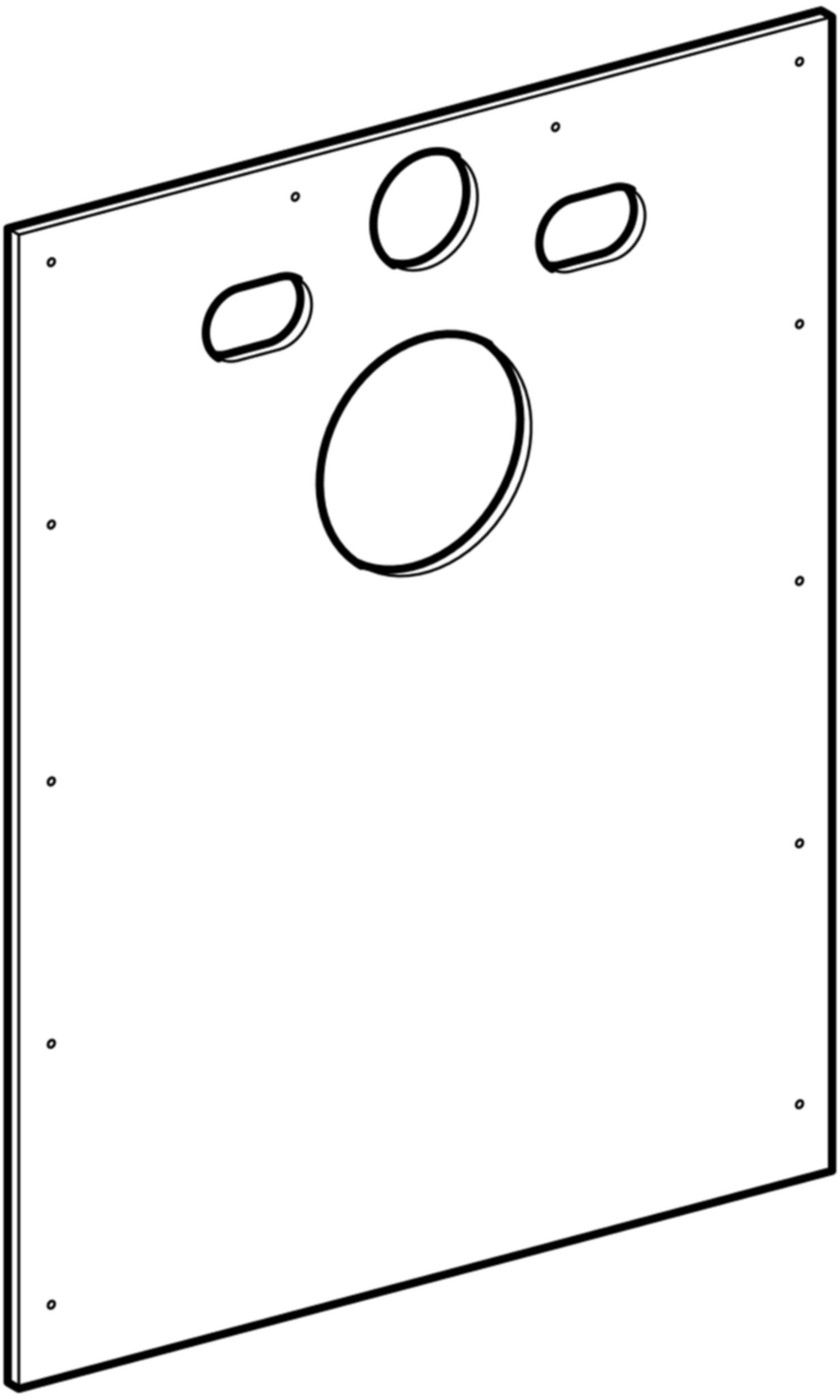 Bodenprofil f/Montageraumabdeckung 244.205.00.1 für Element Massivbau - Geberit-Duofix