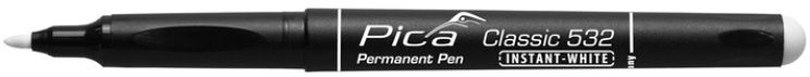 Pica INSTANT-WHITE Pen Classic 532 weiss, 1-2mm, wasserfest - Auszeichnen