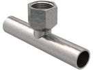 T-Stück m/IG 28mm-1/2"-28mm 21343 mit Steckende - Mapress-Heizungs-Formstücke