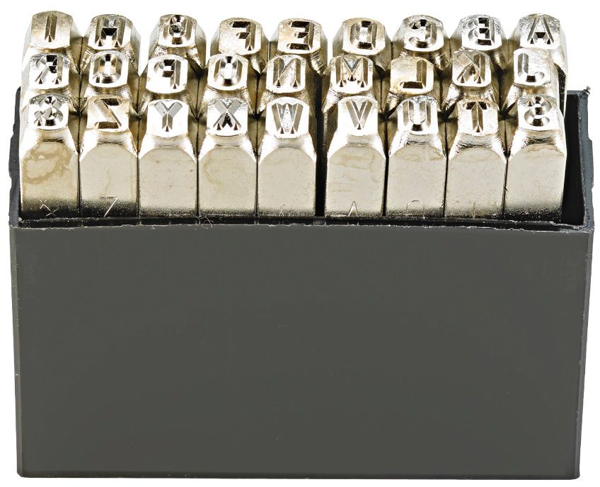 KUKKO Schlagbuchstaben-Satz Buchstaben A-Z, Schrifthöhe = 3mm - Auszeichnen