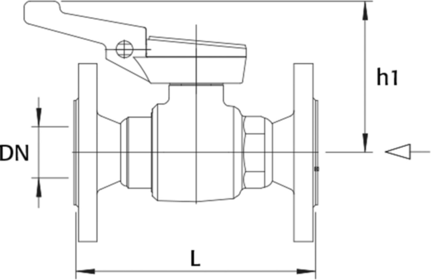 RMA Kugelhahn mit Flansch für Gas PN 5 Typ HKSF-I-GT-FS DN 65 - Wild Gebäudeeinführung