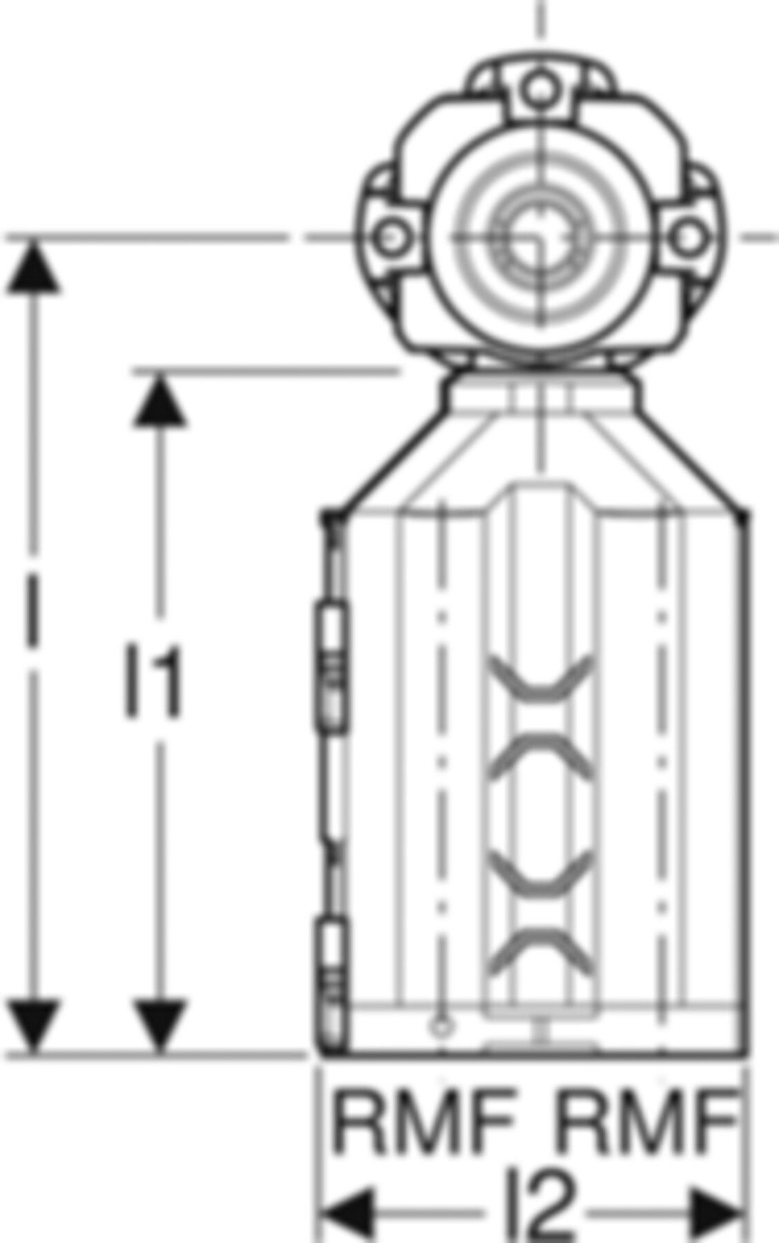 Doppeldose 90° 1/2" 650.689.00.3 für MasterFix - Geberit FlowFit-Rohre/Formstücke