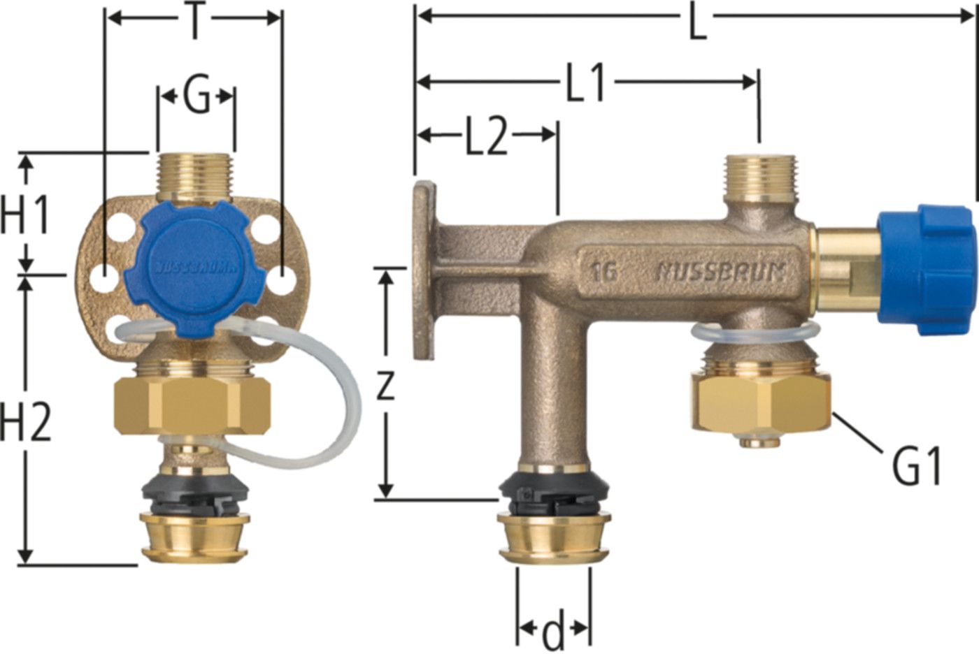 Kombiventile NUSSBAUM Optiflex-Flowpress