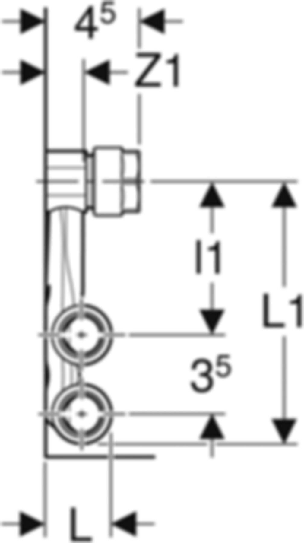 Set Anschluss-T-Stücke 22-15mm 24047 für Vor- und Rücklauf, mit Anschlussver. EK - Mapress-Heizungs-Formstücke
