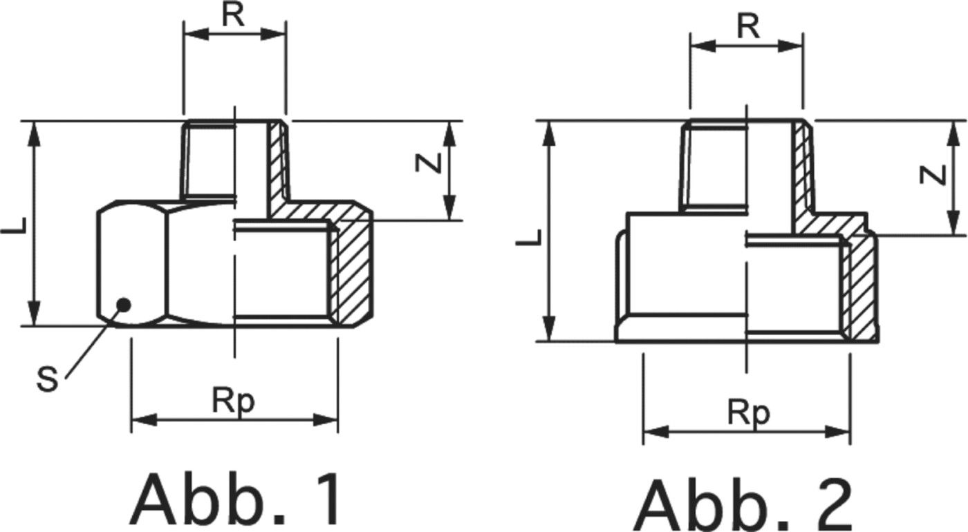 Messing-Reduktion 8246 IG-AG 1"- 1/2" - Messing-Gewindefittings