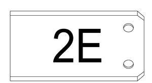 Auflageblech schmale Ausführung 2E Ø 42.4mm L 100 mm geschliffen 1.4301 - INOXTECH-Handlauf-/Geländer-System