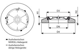 Beton Guss hochziehbar Figur 2733 D400