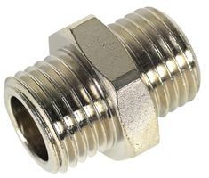 CEJN Adapter G 1/4" AG G 1/4" AG Messing, vernickelt, CAG-89-900-1212 - Druckluft, Zubehör