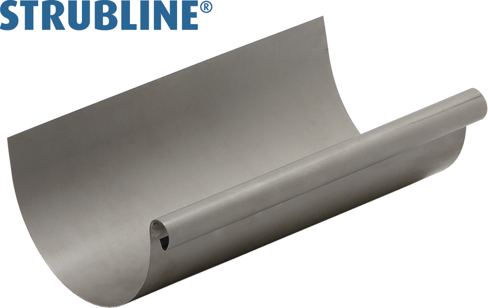 Dachrinnen 0.50 a 5 M 250 mm 100 "Strubline" - MattpluS Spenglereihalbfabrikate