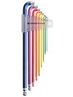 PB Winkelstiftschlüssel-Satz 6kt. PB 2222.LH-10 RB, 90°/100º - Schraubenzieher