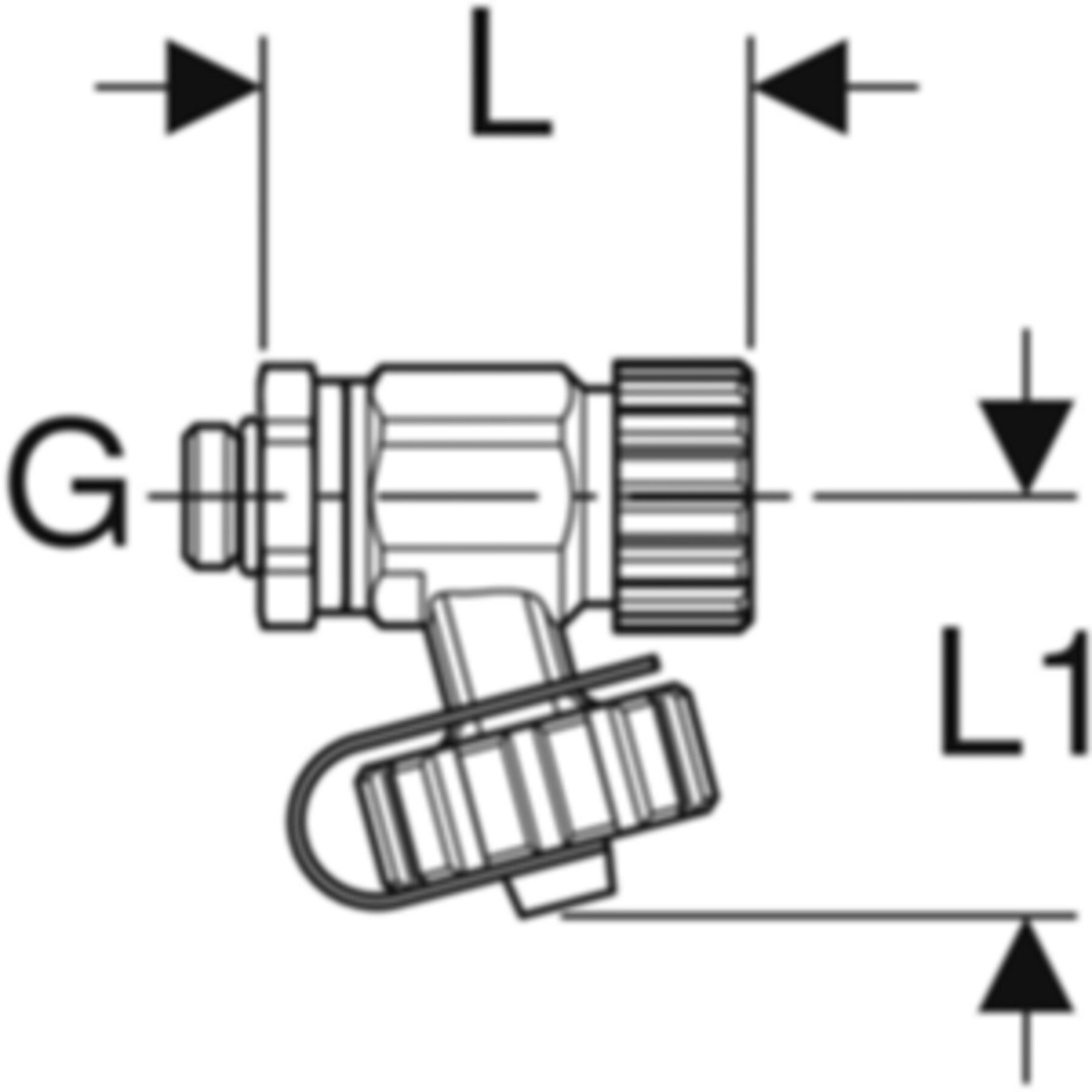 Entleerungsventil G 1/4" 241.576.00.1 - Geberit Systemventile / Armaturen
