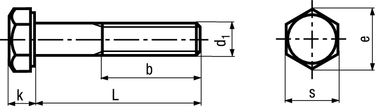 6-kt Schr m Schaft M fein St 8.8 BN66 DIN960 M8x1x35 - Bossard Schrauben