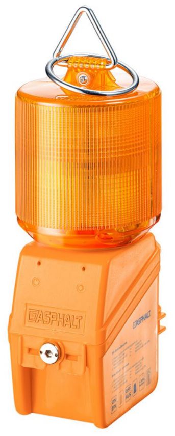 Baustellen-Leuchte, mit Kontrollleuchte EIN/AUS 360°, LED-Technik, Blink-/Dauerlicht - Bauwerkzeuge