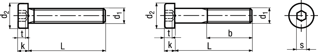 Zyl-Schr I-6kt niedr Kopf INOX A2 BN2844 DIN7984 M8x20 - Bossard Schrauben