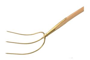 Heu- und Worbgabel Basic lackiert Gr.300/300mm, 3 Zinken, m. Eschenstiel - Gartenbauwerkzeuge