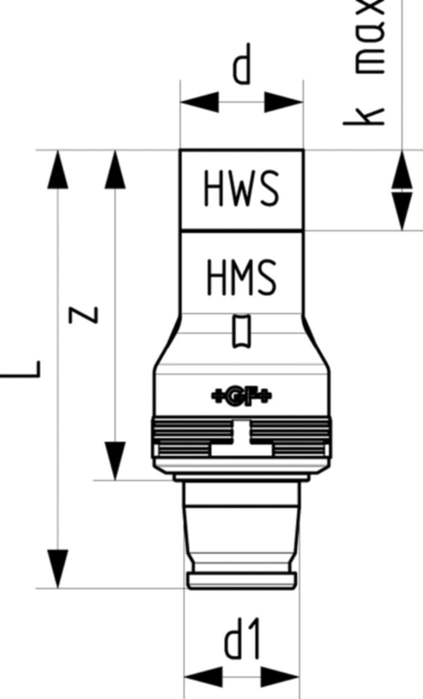iFIT - INSTAFLEX Übergang d2 25/32 d1 25 762 101 256 (762 101 059) - GF I-Fit Formstücke + Werkzeuge