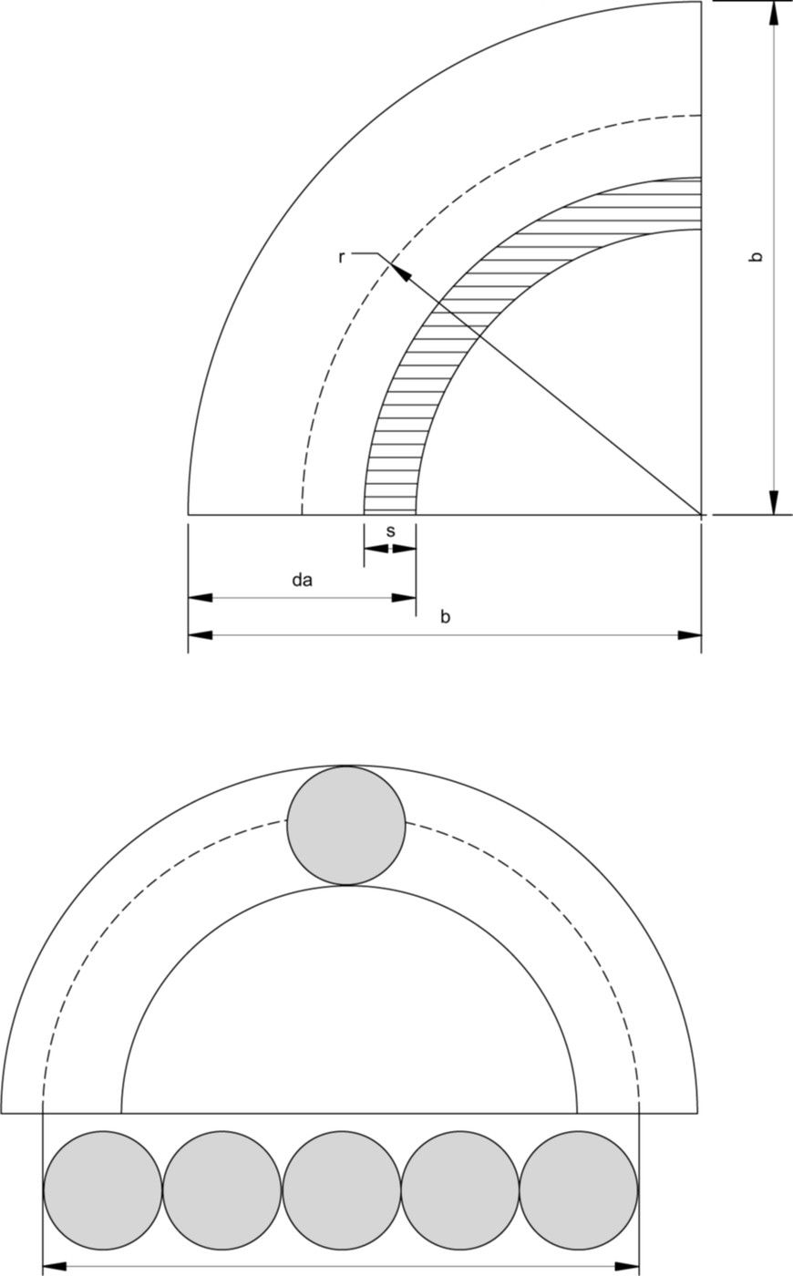 Siederohrbogen 5 D 90° 48.3 x 2.6 mm - Siederohrbogen
