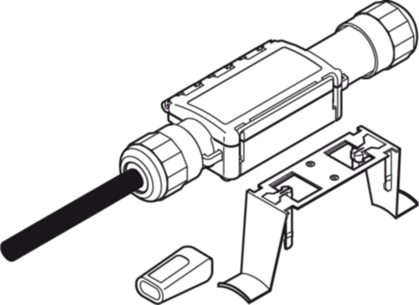 Anschlussgarnitur Ray-Clic CE-02 1.5 m Anschlussl. + Endabschl. 285.417 - Raychem Komponenten und Zubehör