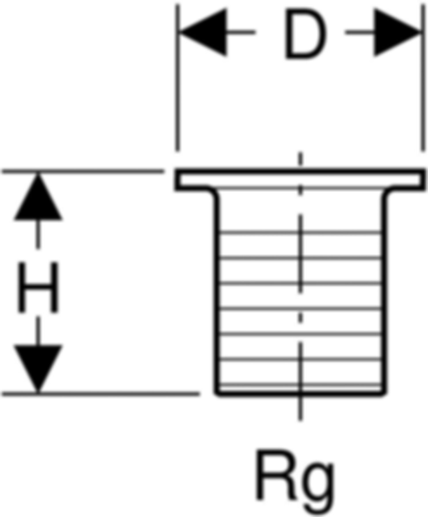 Ablaufventil mit Rundgewinde d 60mm - 1/8" 352.329.08.1 - Geberit-Sifon + Apparateanschlüsse