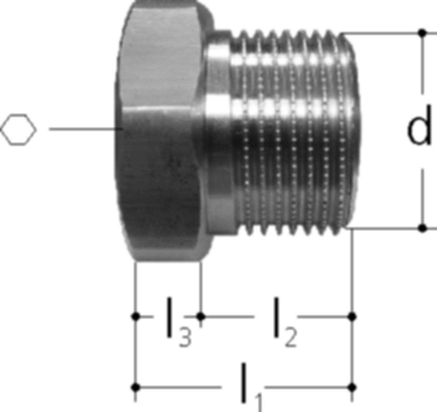 Stopfen für Verteiler 3/4" 5427.092 - JRG Sanipex-Rohre und Formstücke