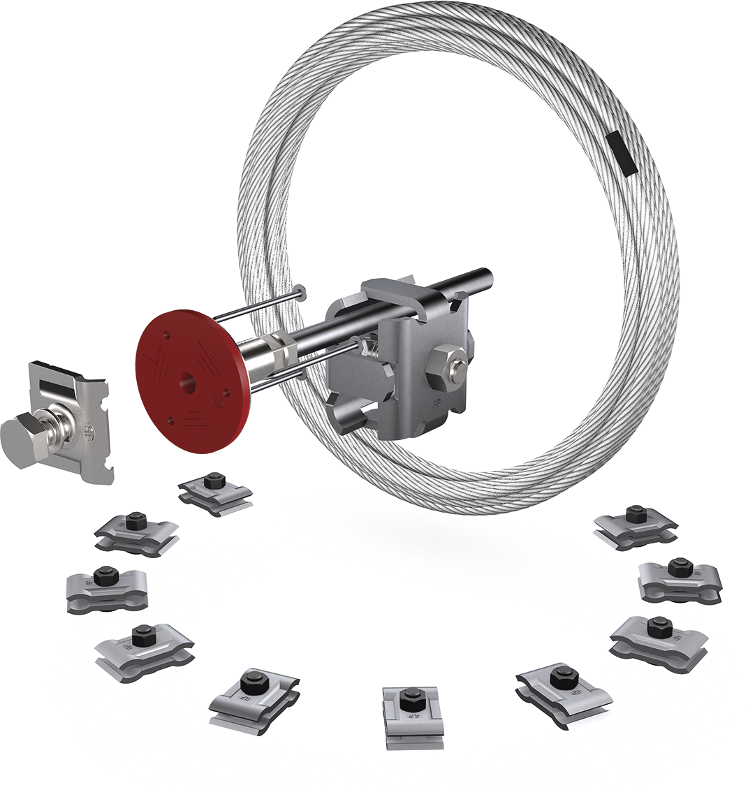 Fundamenterdungsset m.50 M Erdungsseil AF 261.031.000 / FE 82 - AF Blitzschutz-Erdungszubehör