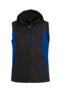 FHB JUSTUS Softshellweste royalblau-schwarz Gr. 5XL - Textilien