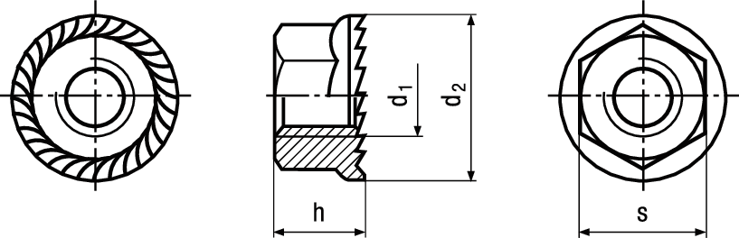 6-kt Mu Flansch~DIN6923 verz 8 vzb BN30312 M4 - Bossard Schrauben