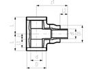 COOL-FIT T-Stück reduziert vorisoliert 110/160mm x 63/110mm 738 204 227 - GF COOL-FIT 2.0