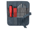 Schraubenzieher-Set, in Rolltasche PB 8218.GY CBB, Profile: Ahle, Phillips, Schlitz - Schraubenzieher