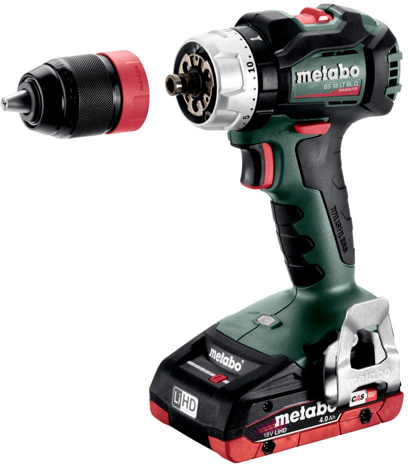 Akku-Bohrschrauber BS 18 LT BL Q 18V, 1.5-13mm, 34/75Nm, 2x4 Ah, in metaBOX - Metabo Elektrowerkzeuge