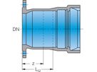 Schieberanschlussstück EU System BLS PN 10/16 DN 125 - Frischhut Steckmuffenformstücke