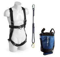 SPANSET Safety-Kit Arbeiten in Hebeb. 1.5m (Basic) Typ SK-601 2-Punkt-Auffanggurt, Rückhalteseil - Arbeitsschutz