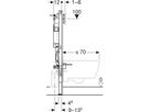 Wand-WC-Element Sigma 111.919.00.6 Typ 112 Elektro-und Kommunikationsanschl. - Geberit-Duofix