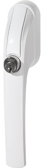 Fenstergriff abschliessbar weiss FG300W AL0125 - Vorhängeschloss, Sicherheitsbeschläge