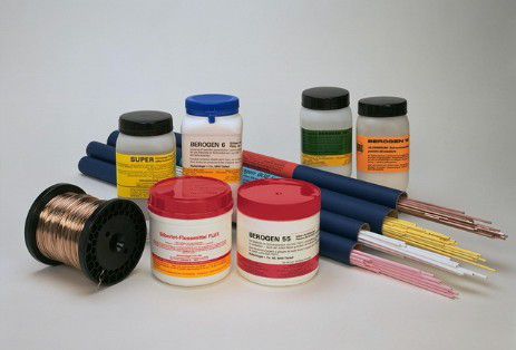 Silberhartlot und Flussmittel