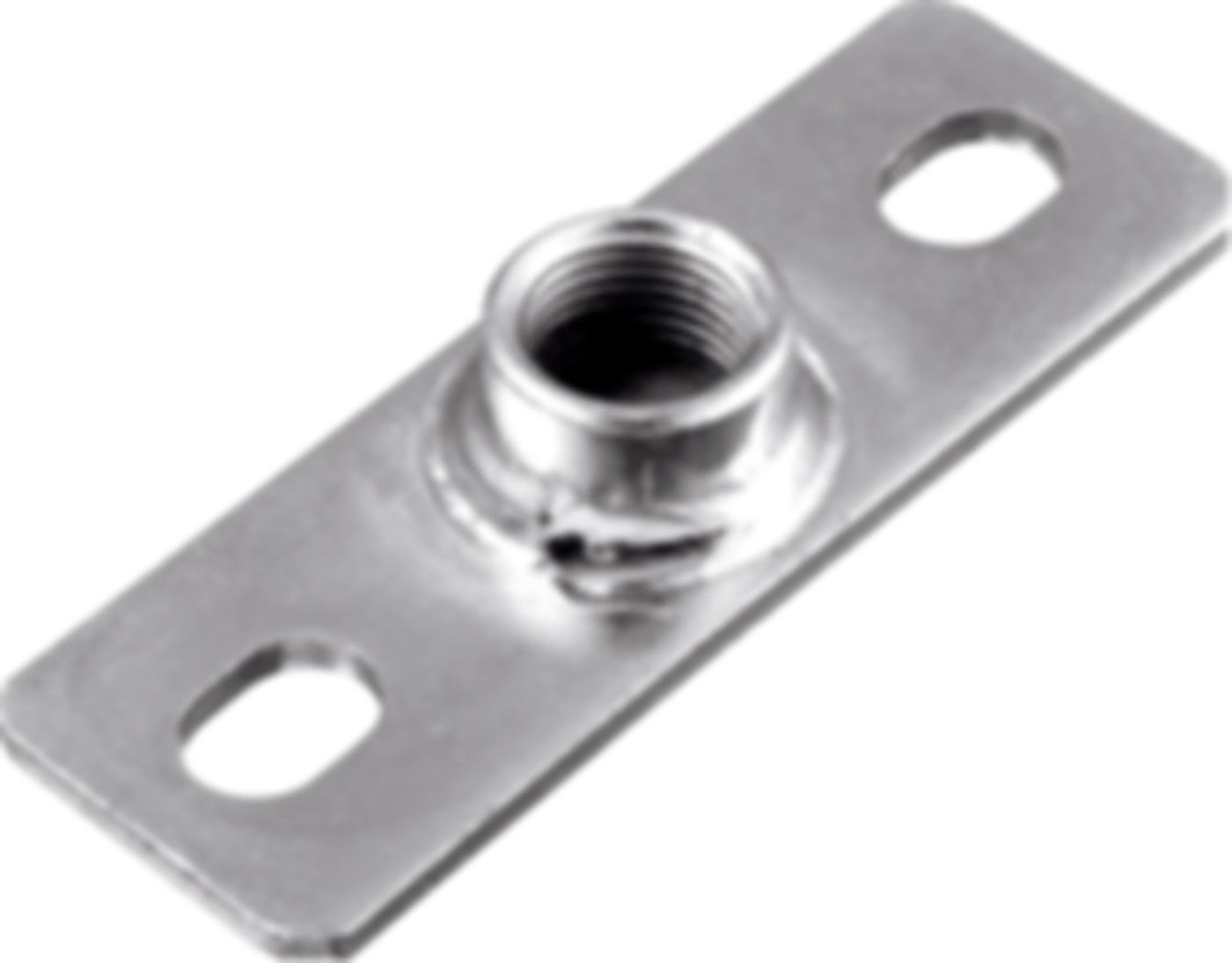 Grundplatten verz. 2-Loch rundgeschw. 1" 120 x 40 mm 39439 - Rohrschellen-Zubehör