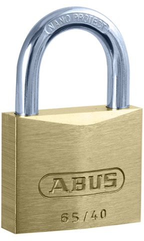 Vorhangschloss ABUS 65/40 KA 6403 Messing, gleichschliessend inkl. 2 Schlüssel - Vorhängeschloss, Sicherheitsbeschläge