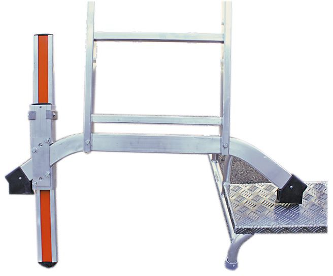 HB Verlängerungsholm komplett zu gebogenen Bodentraverse - Diverses Befestigungsmaterial