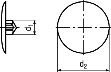 Abdeckkappen zu T 40 Kst BN50073 T 40 / RAL 9010 - Bossard Schrauben
