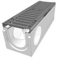 TOP 100 C250 mit verz. Stegrost Element für seitl.Anschluss