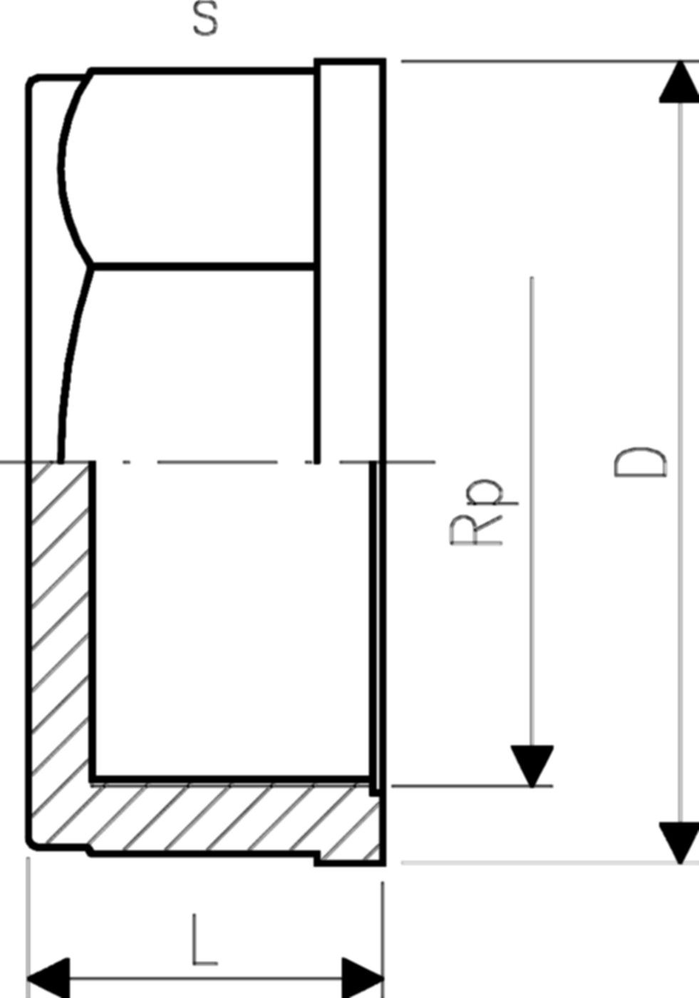 Kappen 3/8" 721 960 605 - GF Hart PVC-U Formstücke
