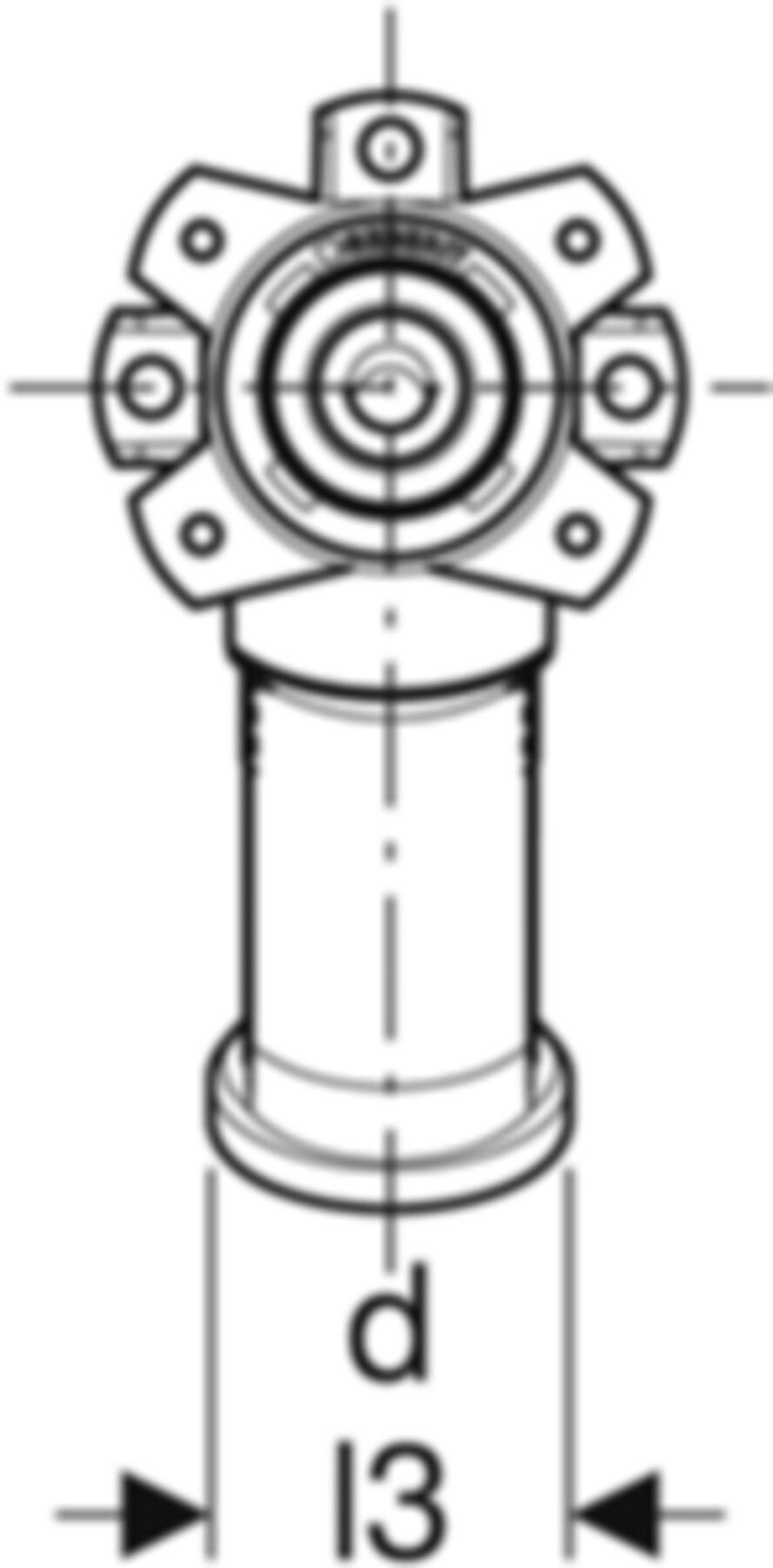 Dose 60° 16mm-1/2" 650.491.00.1 - Geberit-Push Fit-Formstücke