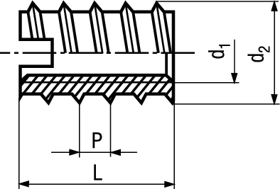 Gewindeeinsätze Ensat® 309 Messing BN242 M3 - Bossard Schrauben