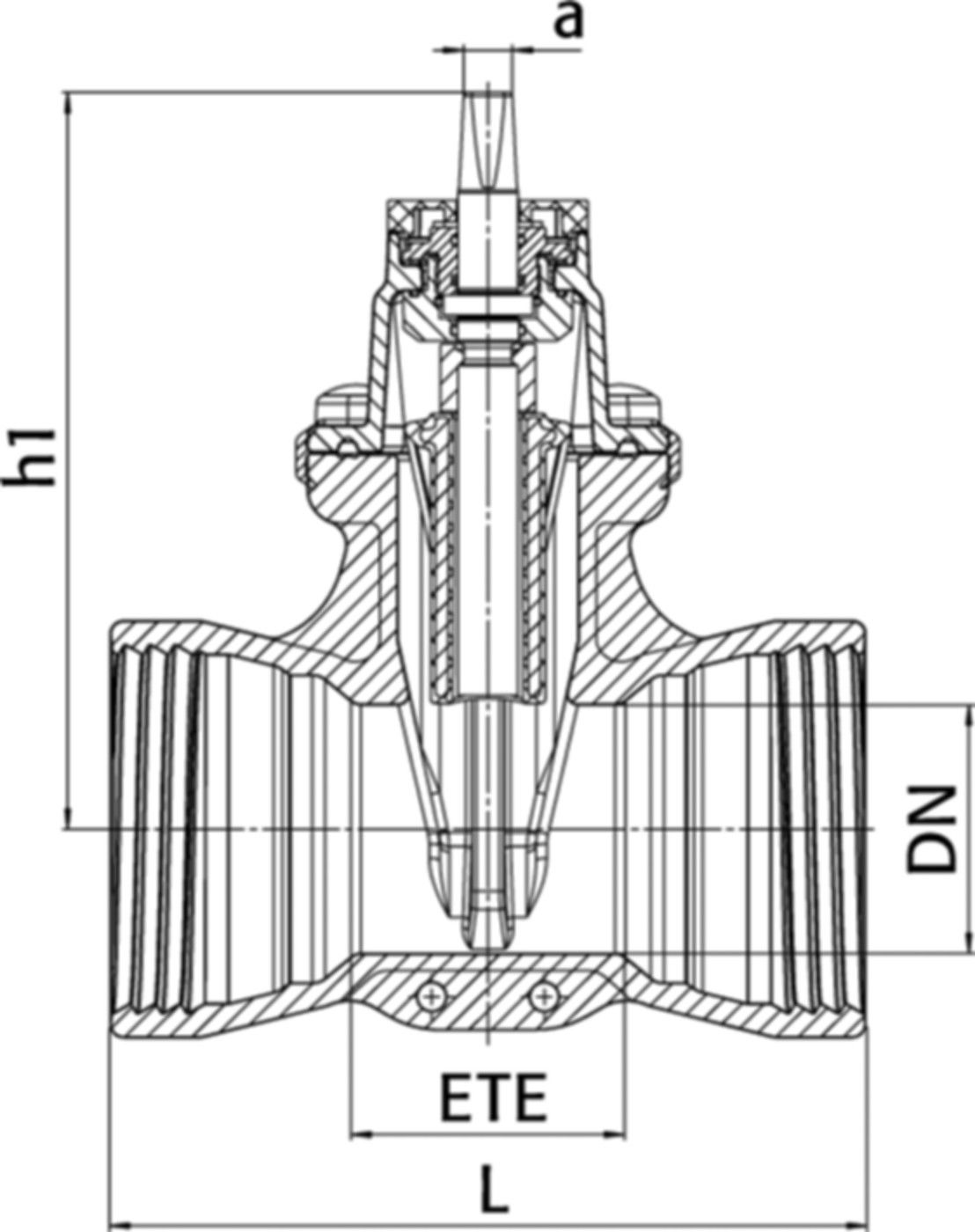 Schraubmuffenschieber PN 10/16 4004 DN 200 - Wild Armaturen